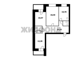 Продается 3-комнатная квартира Виктора Уса ул, 72.4  м&sup2;, 6200000 рублей