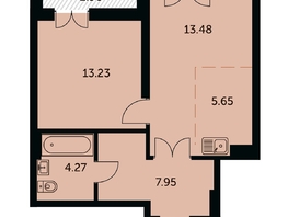 Продается 2-комнатная квартира ЖК Академия, дом 3, 46.08  м&sup2;, 9450000 рублей
