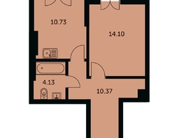 Продается 1-комнатная квартира ЖК Академия, дом 3, 40.6  м&sup2;, 9050000 рублей