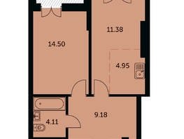 Продается 2-комнатная квартира ЖК Академия, дом 3, 45.4  м&sup2;, 10880000 рублей