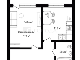 Продается 2-комнатная квартира ЖК Дивногорский, дом 44, 37.2  м&sup2;, 5500000 рублей