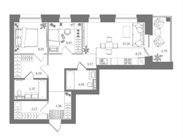 Продается 2-комнатная квартира ЖК Спектр, дом 10, 76.11  м&sup2;, 12290000 рублей