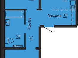 Продается 2-комнатная квартира ЖК Самоцветы, Бирюза дом 3, 63.9  м&sup2;, 6400000 рублей