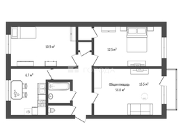 Продается 3-комнатная квартира Степная ул, 58  м&sup2;, 6300000 рублей