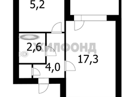 Продается 1-комнатная квартира Комсомольская ул, 29.8  м&sup2;, 3700000 рублей