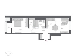 Продается 2-комнатная квартира ЖК Беринг, дом 3, 54.17  м&sup2;, 9690000 рублей