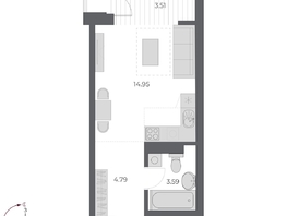 Продается Студия ЖК ОСКАР, дом 3, 26.8  м&sup2;, 6470000 рублей