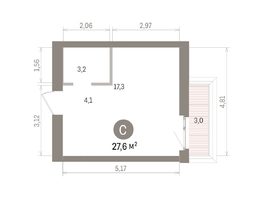 Продается Студия ЖК Европейский берег, дом 32, 27.61  м&sup2;, 6460000 рублей