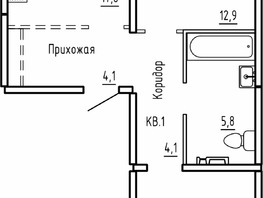 Продается 2-комнатная квартира ЖК Самоцветы, Бирюза дом 1, 63.9  м&sup2;, 7890000 рублей