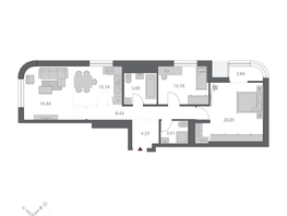 Продается 3-комнатная квартира ЖК Беринг, дом 3, 83  м&sup2;, 14490000 рублей