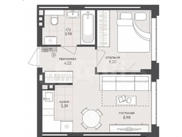 Продается 1-комнатная квартира Кедровая ул, 31  м&sup2;, 6400000 рублей