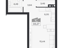 Продается Студия ЖК Ясный берег, дом 19, бс 2-5, 33.27  м&sup2;, 7241000 рублей
