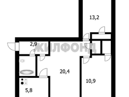 Продается 3-комнатная квартира Ватутина ул, 57.9  м&sup2;, 5300000 рублей
