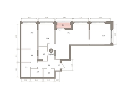 Продается 3-комнатная квартира ЖК Европейский берег, дом 32, 118.07  м&sup2;, 18130000 рублей