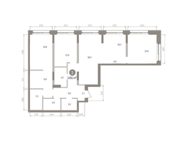 Продается 3-комнатная квартира ЖК Европейский берег, дом 32, 119.05  м&sup2;, 18420000 рублей