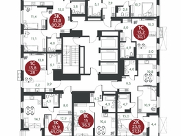 Продается 1-комнатная квартира ЖК Скандинавские кварталы, дом 1, 45.09  м&sup2;, 6305700 рублей