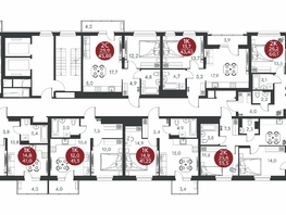Продается 2-комнатная квартира ЖК Скандинавские кварталы, дом 1, 55.5  м&sup2;, 7083300 рублей
