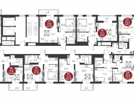Продается 1-комнатная квартира ЖК Скандинавские кварталы, дом 1, 41.19  м&sup2;, 5927800 рублей