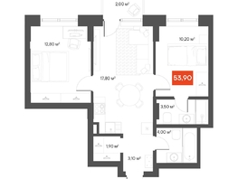 Продается 2-комнатная квартира  Квартал ЩА, 53.9  м&sup2;, 11890000 рублей