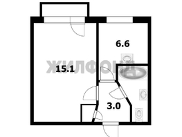 Продается 1-комнатная квартира Учительская ул, 30  м&sup2;, 3680000 рублей