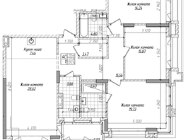 Продается 2-комнатная квартира ЖК Горького, 10, 121.8  м&sup2;, 31850000 рублей