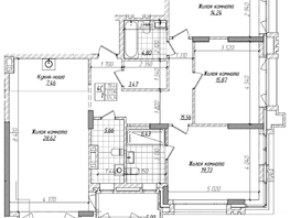 Продается 2-комнатная квартира ЖК Горького, 10, 121.8  м&sup2;, 31900000 рублей