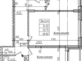 Продается 2-комнатная квартира ЖК Возрождение, 65.7  м&sup2;, 10250000 рублей