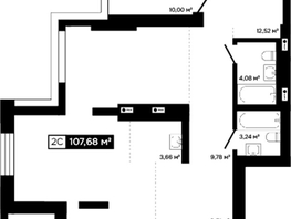 Продается 2-комнатная квартира ЖК Платина, 102.21  м&sup2;, 59676000 рублей