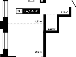Продается 2-комнатная квартира ЖК Платина, 61.23  м&sup2;, 20831000 рублей