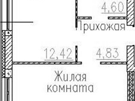 Продается 1-комнатная квартира ЖК Пегас, 38.2  м&sup2;, 7905000 рублей