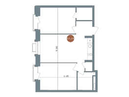 Продается 2-комнатная квартира  19/56 Кварталы Телецентра, 2, 63  м&sup2;, 10690000 рублей