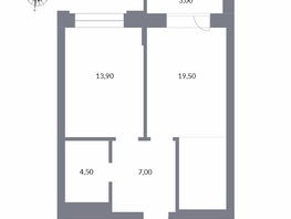 Продается 2-комнатная квартира ЖК Державина, 50, 47.9  м&sup2;, 12450000 рублей