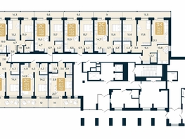 Продается 2-комнатная квартира ЖК Первый на Есенина, дом 3, 46.3  м&sup2;, 8115300 рублей
