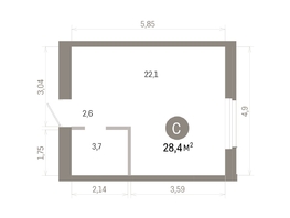 Продается Студия ЖК Город на озере, 28.44  м&sup2;, 8480000 рублей