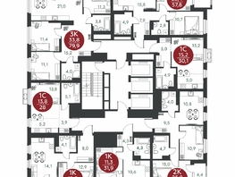 Продается 1-комнатная квартира ЖК Скандинавские кварталы, дом 1, 31.9  м&sup2;, 4797100 рублей