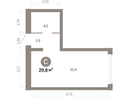 Продается Студия  Квартал Молодость, дом 1, 29.8  м&sup2;, 5990000 рублей