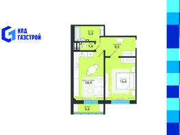 Продается 2-комнатная квартира ЖК Чистая Слобода, дом 59, 55  м&sup2;, 6980000 рублей