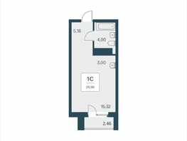 Продается Апартамент АК Тайм Парк, 30.3  м&sup2;, 7150000 рублей