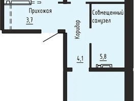 Продается 2-комнатная квартира ЖК Гренландия, Лес дом 6, 68.3  м&sup2;, 7700000 рублей