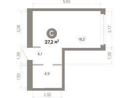 Продается Студия  Квартал Молодость, дом 1, 27.18  м&sup2;, 5280000 рублей