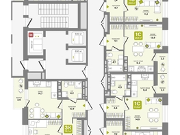 Продается 3-комнатная квартира ЖК Счастливый квартал, дом 1, 58.7  м&sup2;, 10490000 рублей