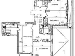 Продается 2-комнатная квартира ЖК Чернышевский, корп 3.3, 82.1  м&sup2;, 17200000 рублей