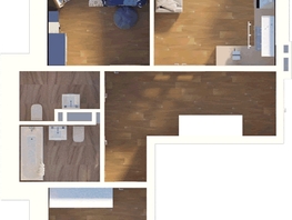 3-комнатная квартира, 70.13 м², 6/24 этаж