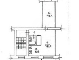 2-комнатная квартира, 43.6 м², 5/5 этаж