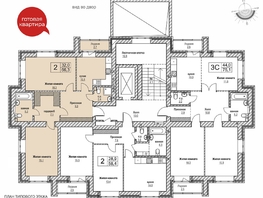 2-комнатная квартира, 66.3 м², 1/5 этаж