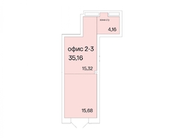 Продается Офис РАСЦВЕТАЙ НА КРАСНОМ, дом 2, 35.16 м², 6328800 рублей