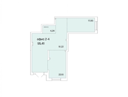 Продается Офис РАСЦВЕТАЙ НА КРАСНОМ, дом 2, 95.41 м², 14311500 рублей