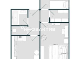 Продается 2-комнатная квартира Фадеева пер, 56.5  м², 5450369 рублей