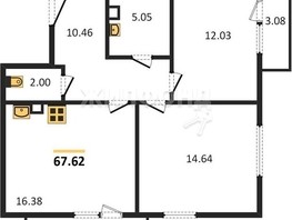 Продается 2-комнатная квартира ЖК Расцветай на Дуси Ковальчук, 72.47  м², 10900000 рублей