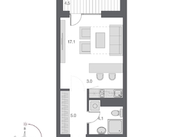 Продается Студия ЖК Дом Нобель, 31.45  м², 9125000 рублей